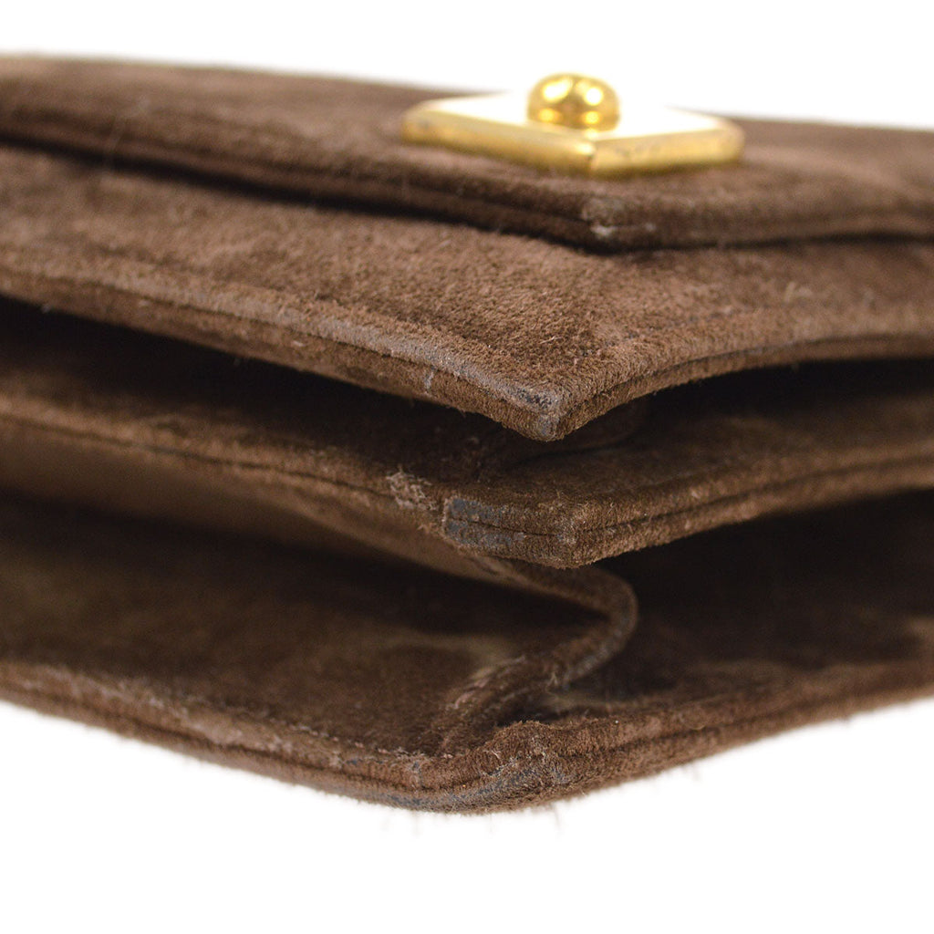 HERMES 1986 PIANO Veau Velour Doblis Brown
