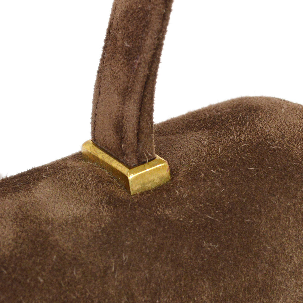 HERMES 1986 PIANO Veau Velour Doblis Brown