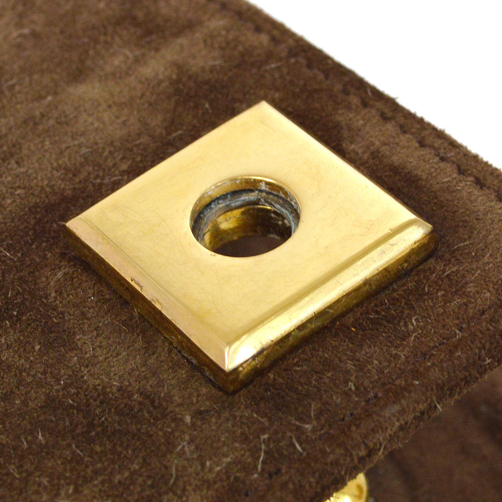 HERMES 1986 PIANO Veau Velour Doblis Brown