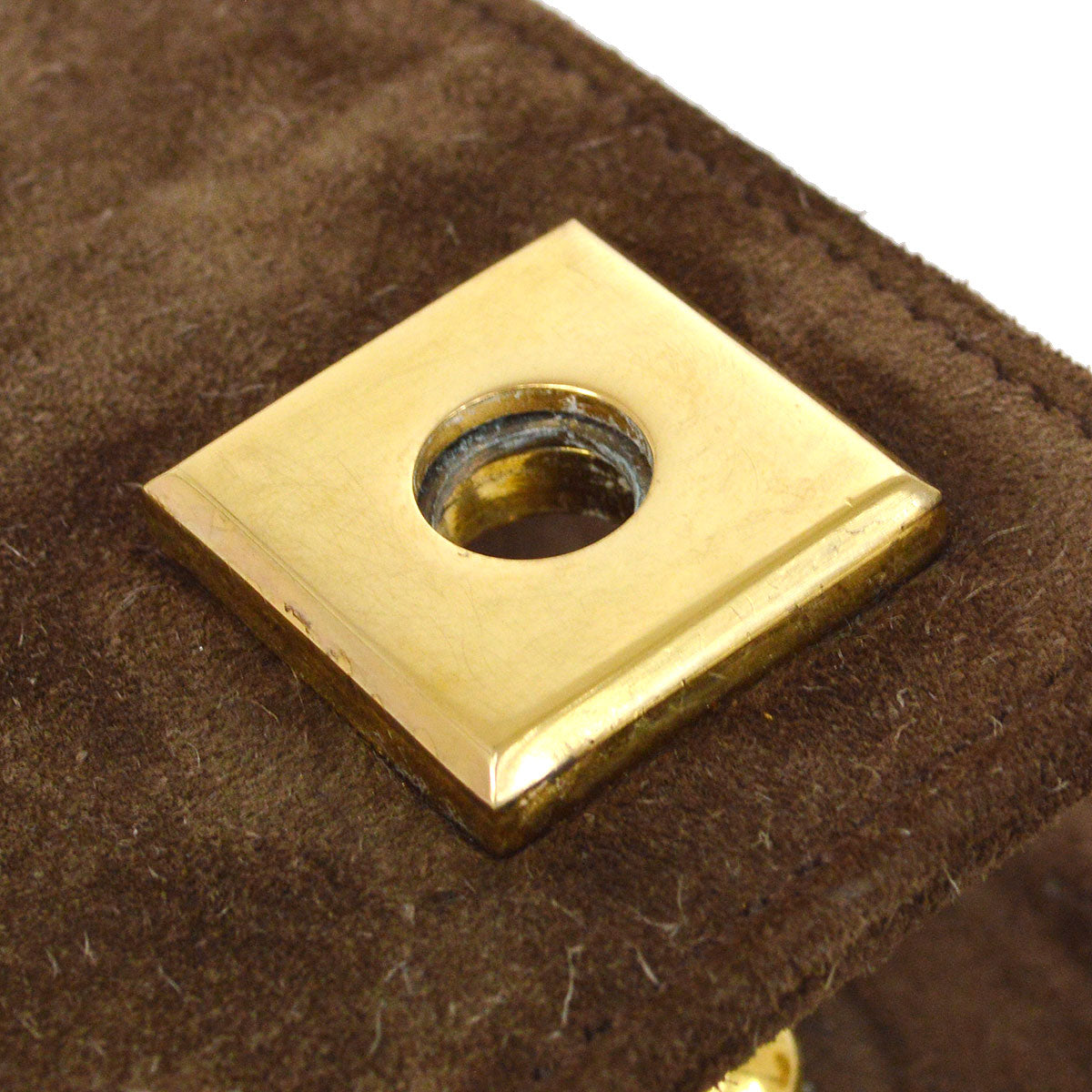 HERMES 1986 PIANO Veau Velour Doblis Brown