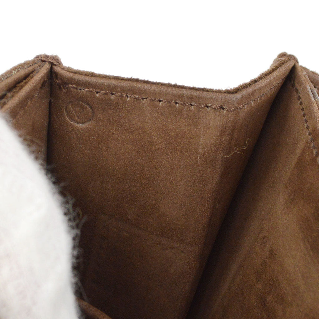 HERMES 1986 PIANO Veau Velour Doblis Brown