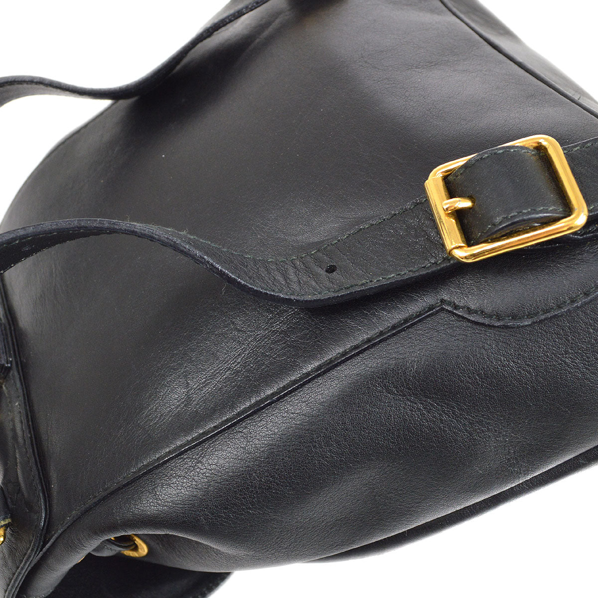GUCCI 1980s Bamboo Backpack Black