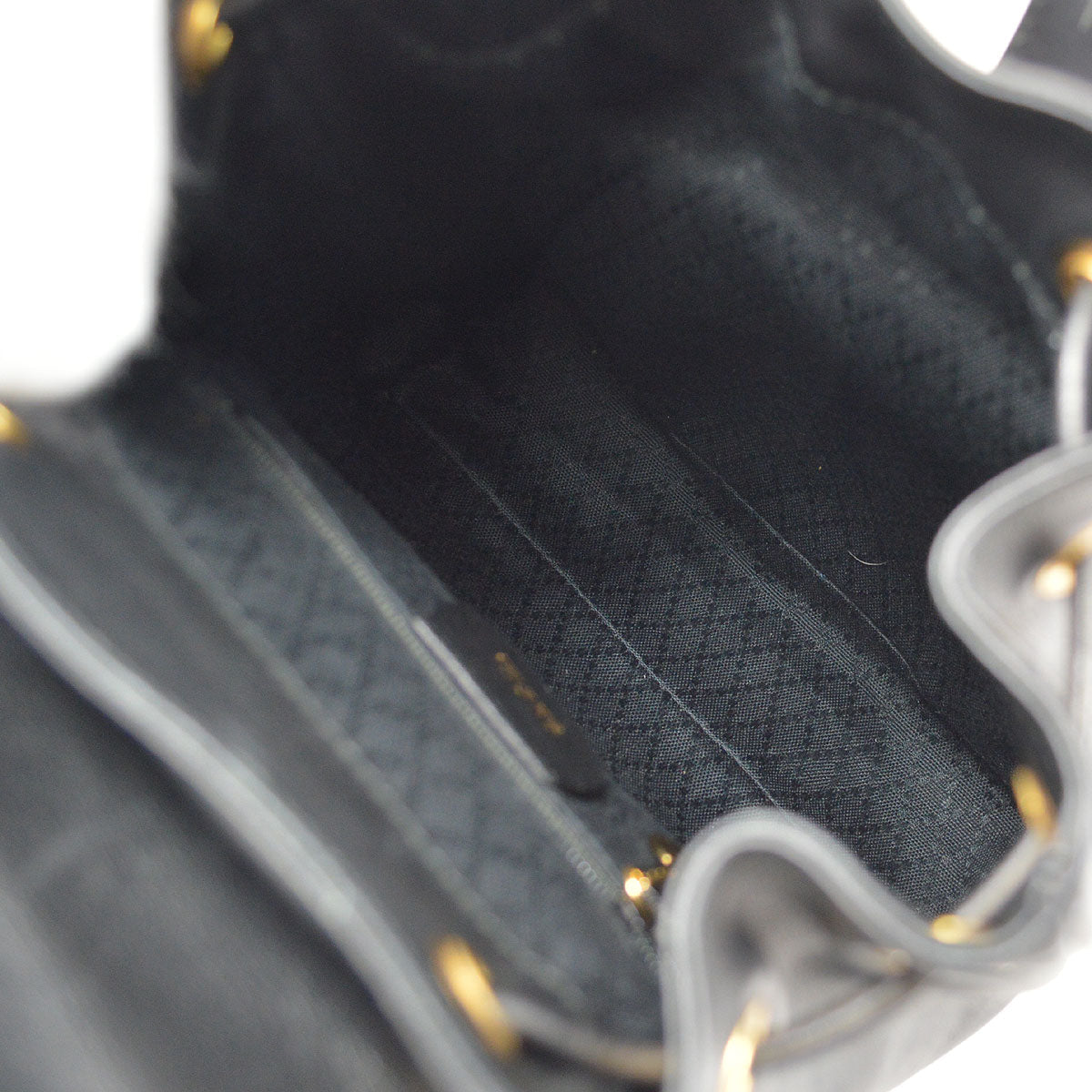 GUCCI 1980s Bamboo Backpack Black