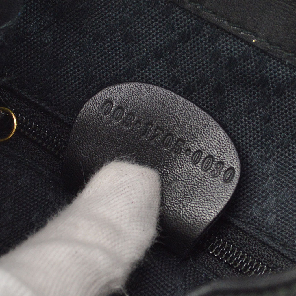 GUCCI 1980s Bamboo Backpack Black