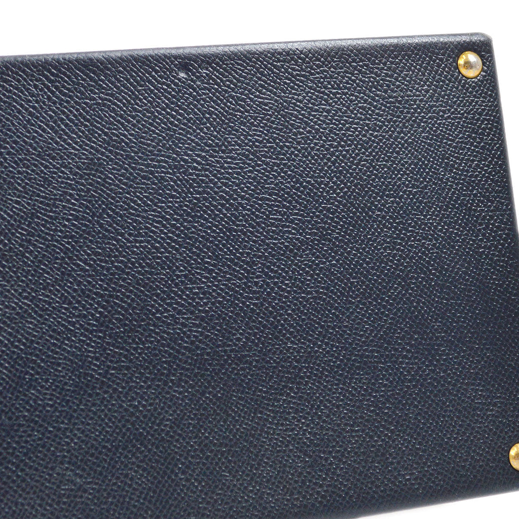 HERMES Macpherson Navy Red Courchevel