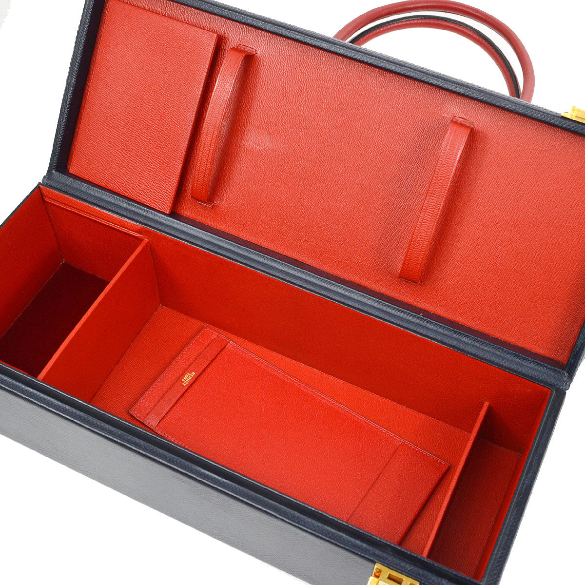 HERMES Macpherson Navy Red Courchevel