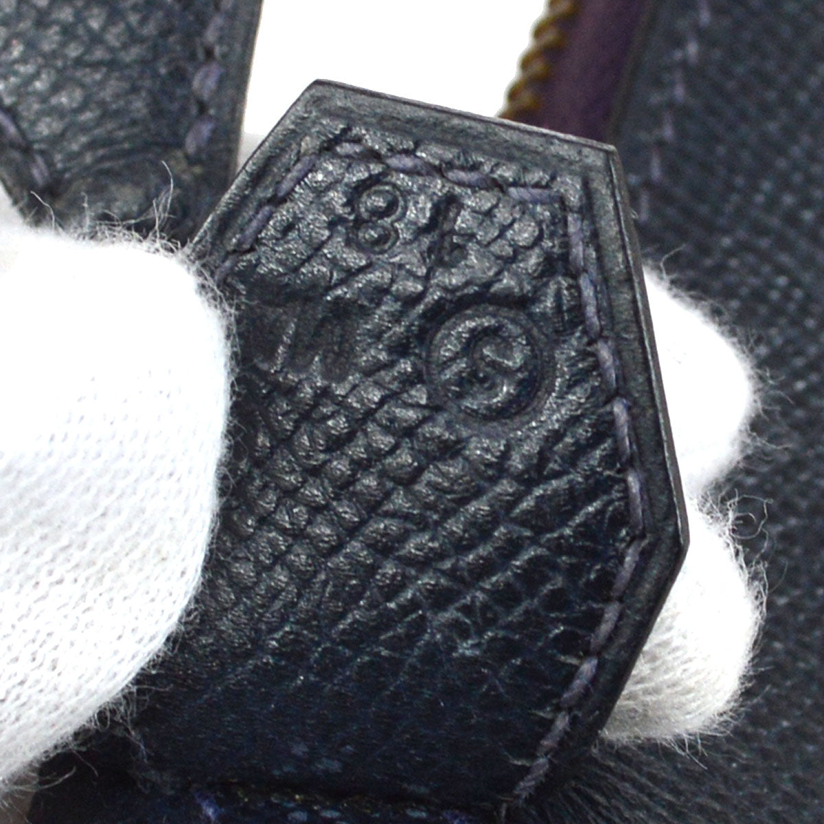 HERMES Macpherson Navy Red Courchevel