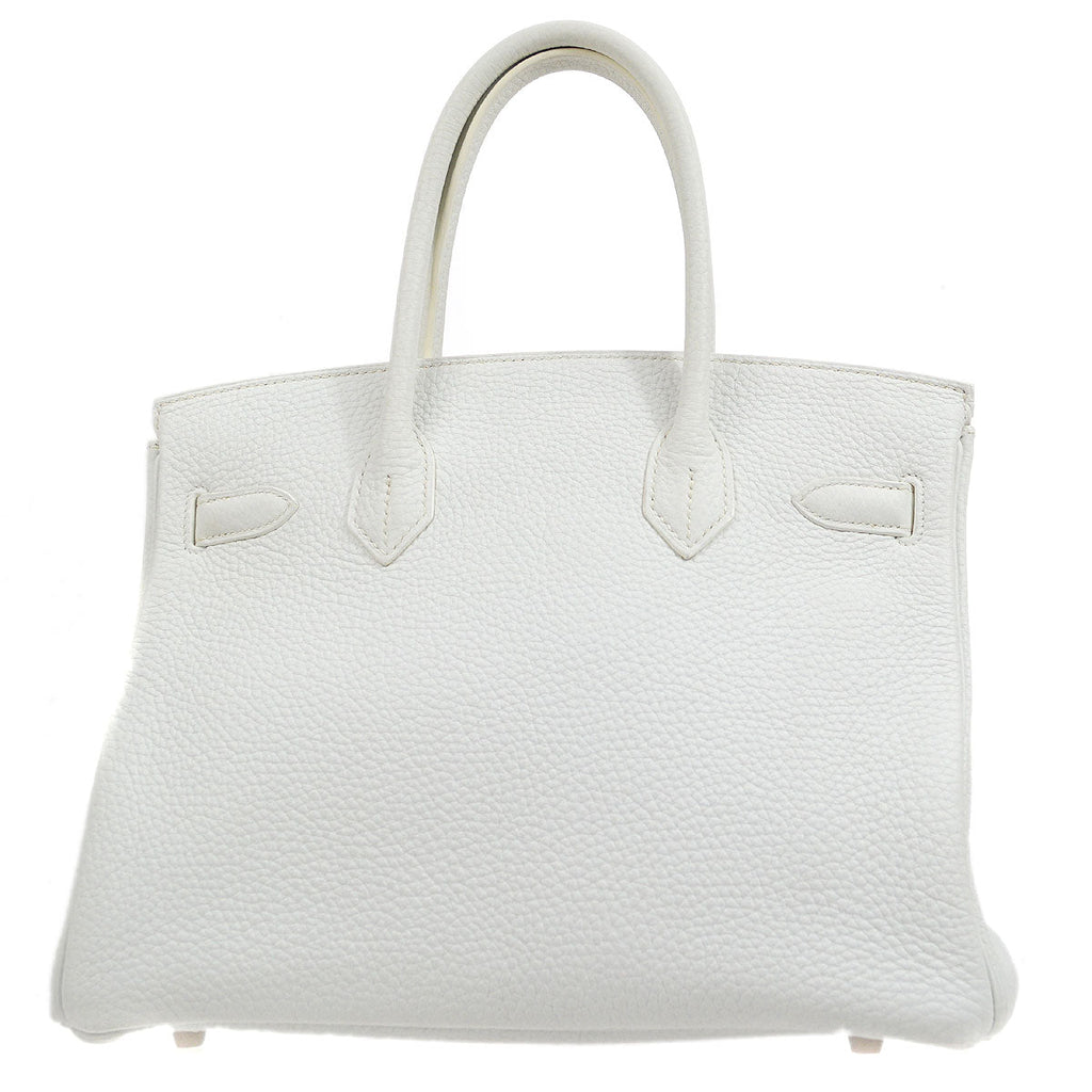 HERMES  BIRKIN 30 White Taurillon Clemence