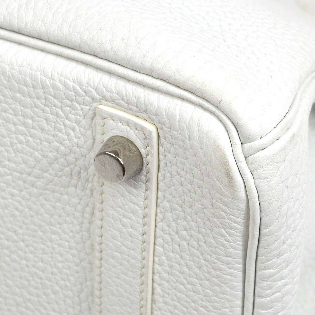 HERMES  BIRKIN 30 White Taurillon Clemence
