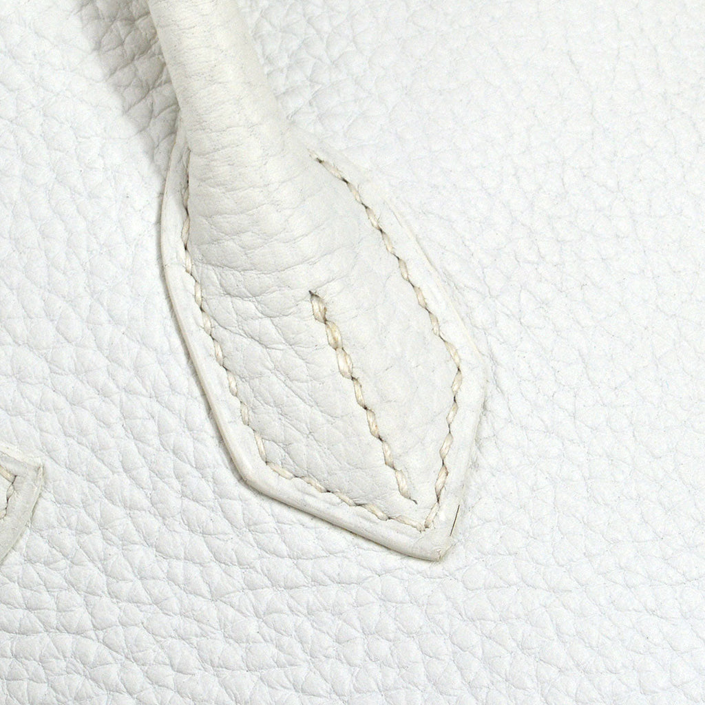 HERMES  BIRKIN 30 White Taurillon Clemence