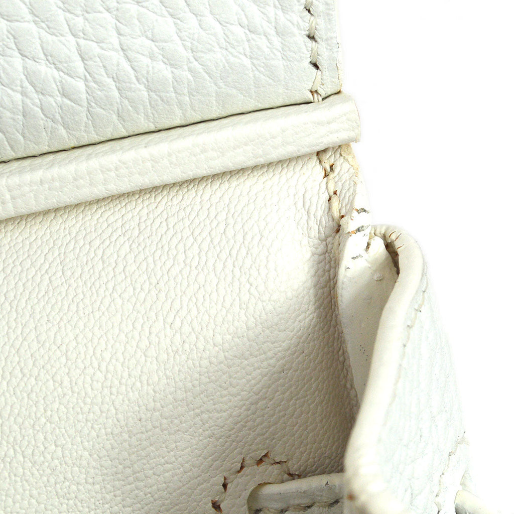 HERMES  BIRKIN 30 White Taurillon Clemence