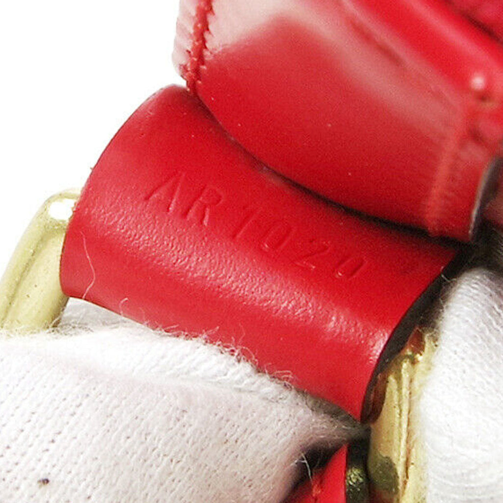 LOUIS VUITTON 2000 PETIT NOE DRAWSTRING SHOULDER BAG RED EPI M44107