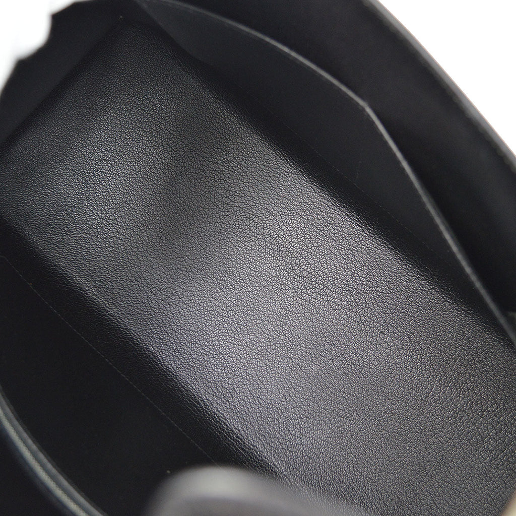 HERMES DRAG 2 37 Handbag Black Box Calf