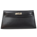 HERMES KELLY HERRAND Black Box calf