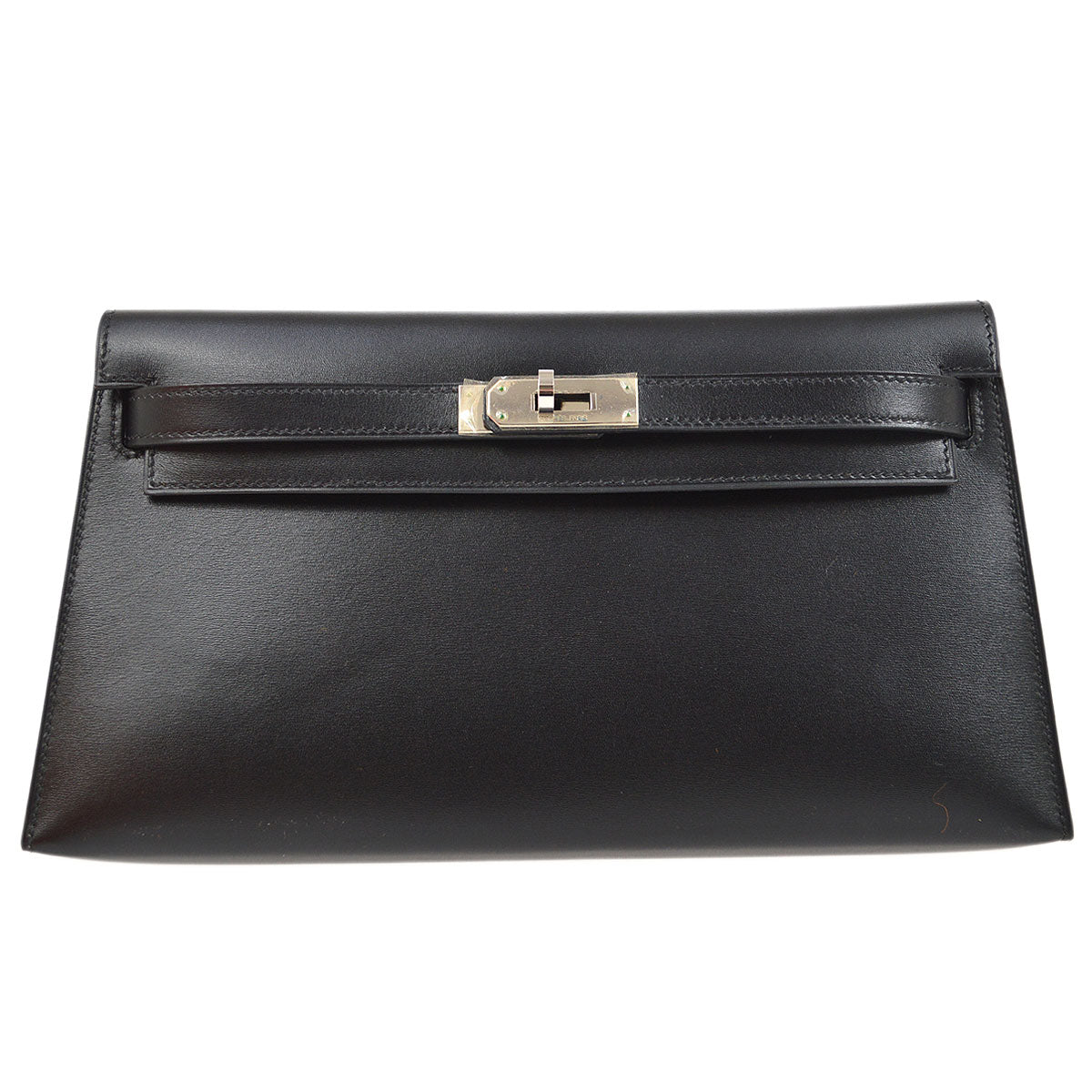 HERMES KELLY HERRAND Black Box calf