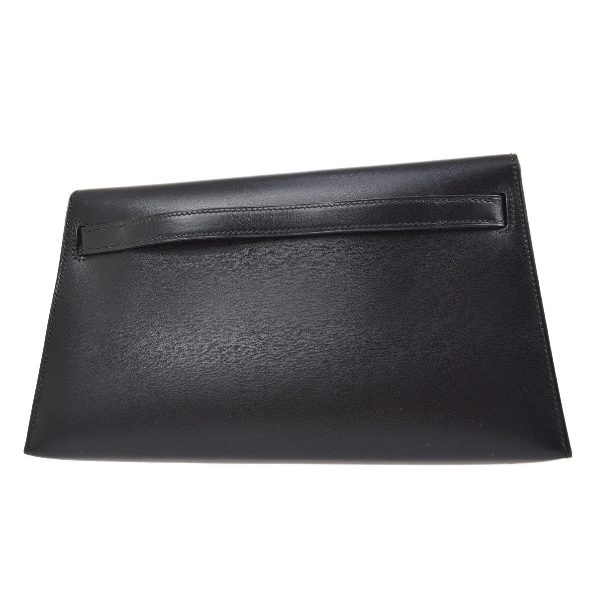 HERMES KELLY HERRAND Black Box calf