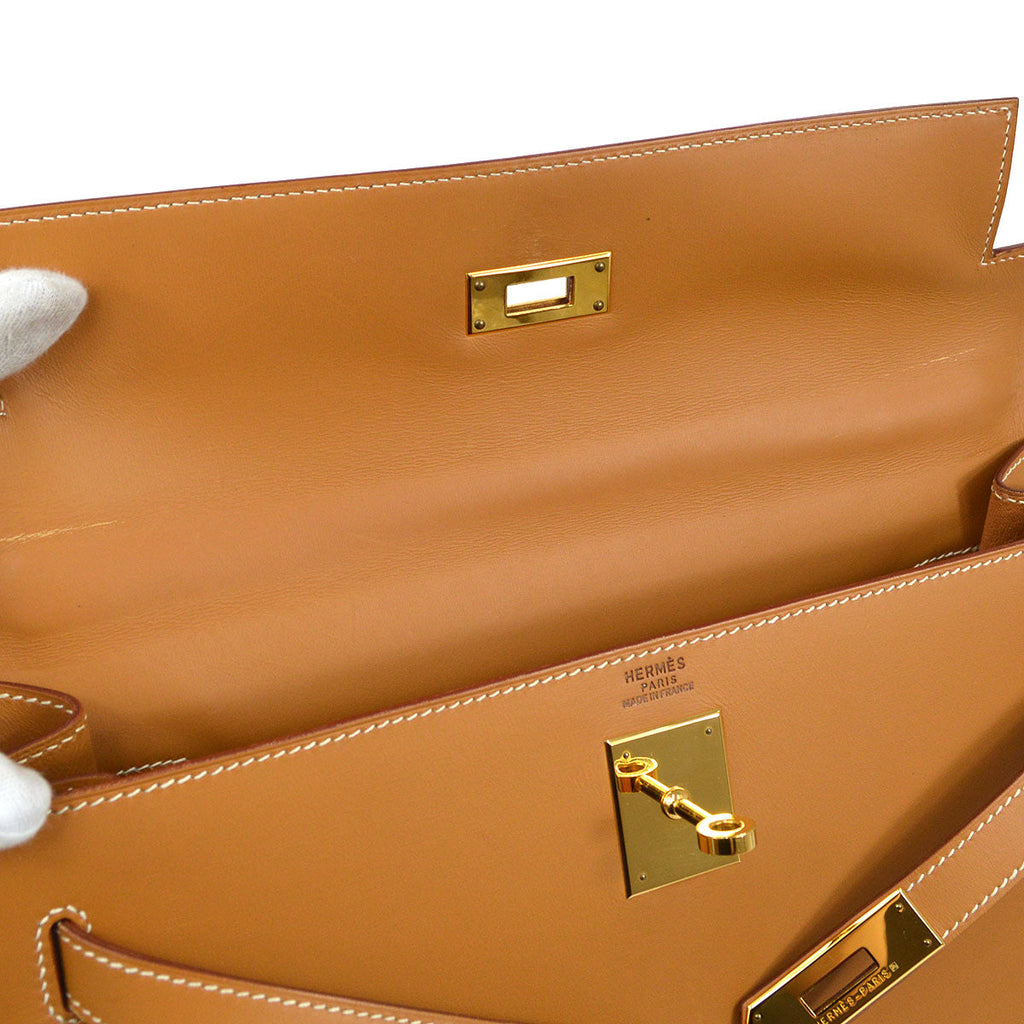 HERMES 1999 KELLY 32 SELLIER Natural Chamonix