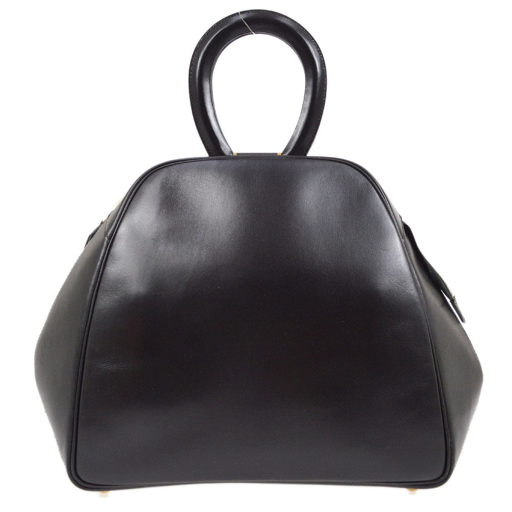 HERMES Handbag Black Box Calf