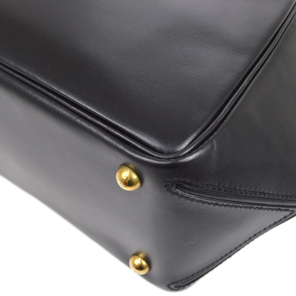 HERMES Handbag Black Box Calf