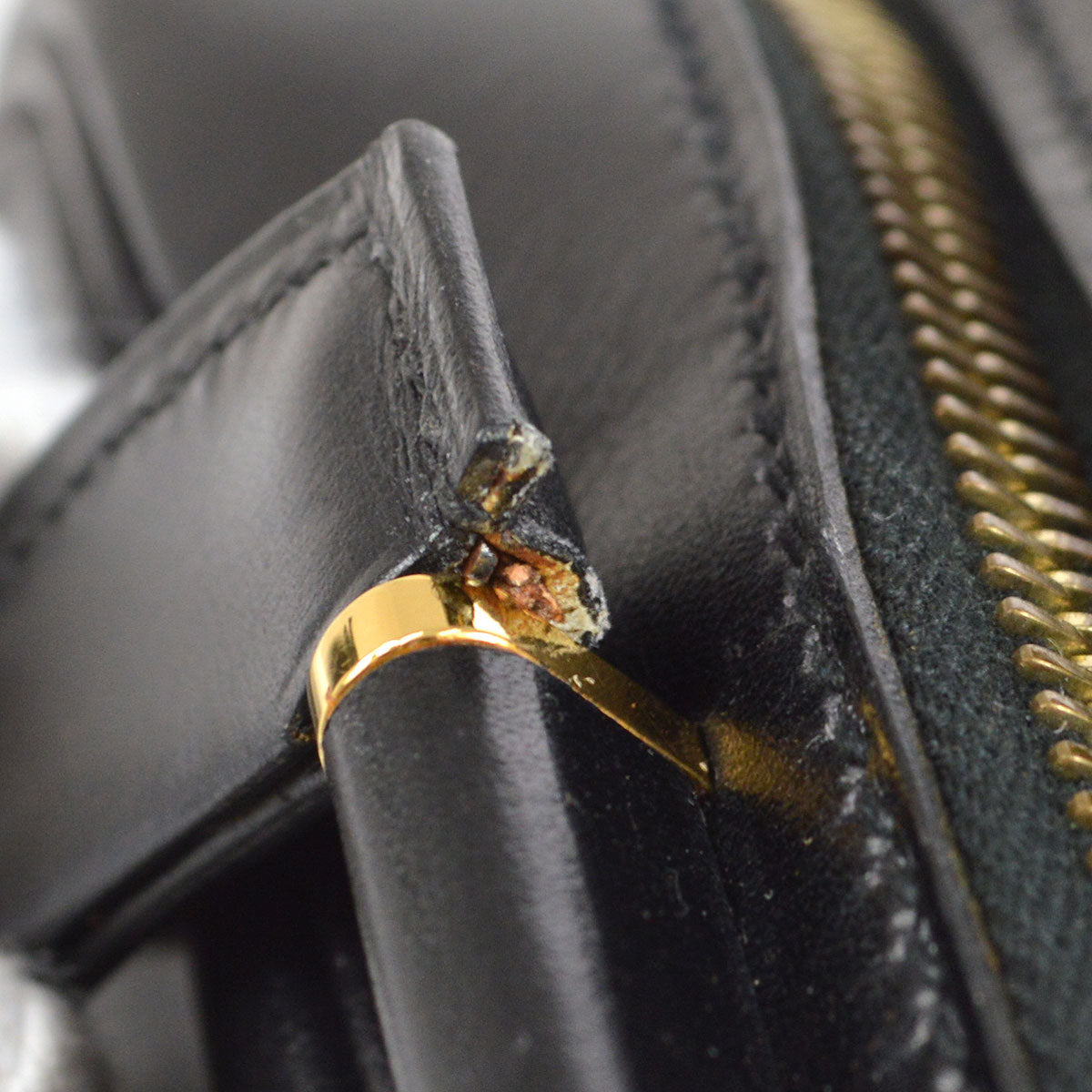 HERMES Handbag Black Box Calf