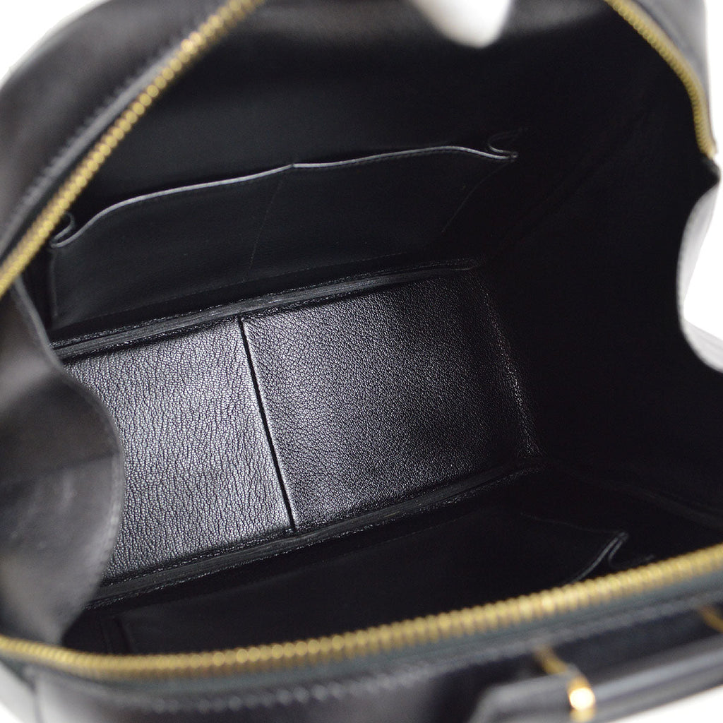 HERMES Handbag Black Box Calf