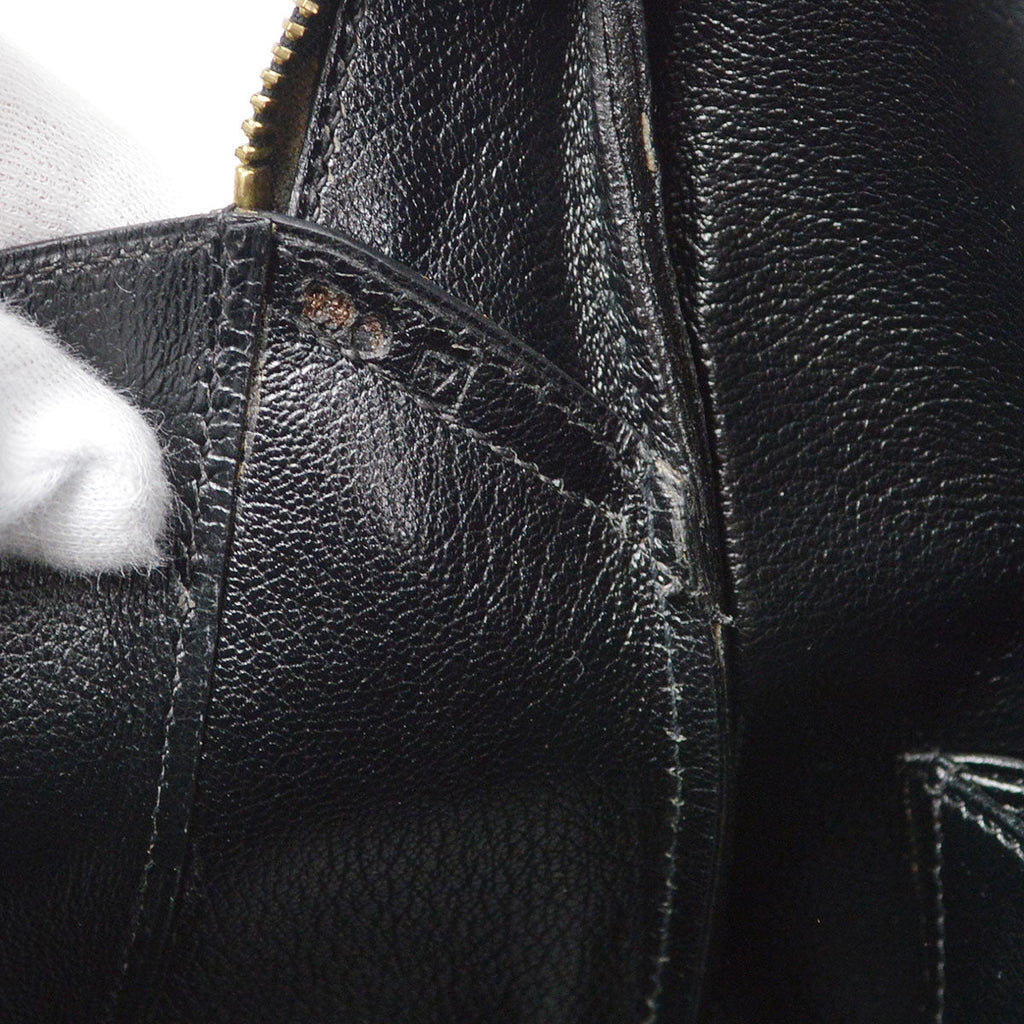 HERMES Handbag Black Box Calf