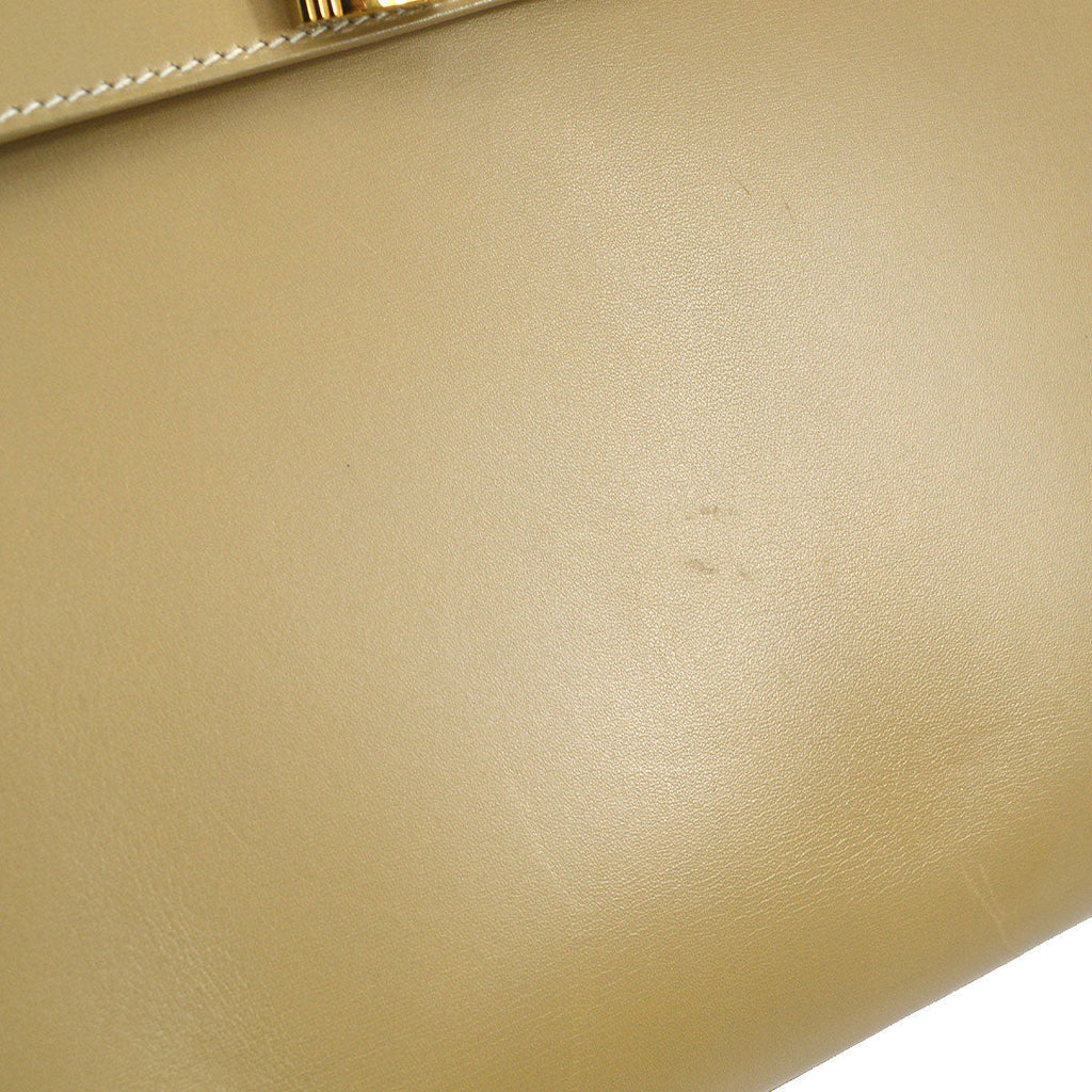 HERMES KELLY 32 SELLIER Beige Box Calf