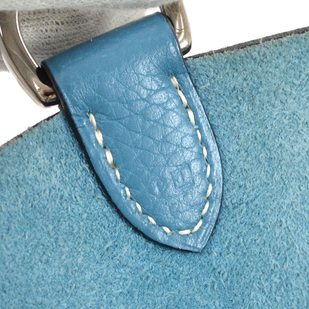HERMES 2005 MANGEOIRE PM Blue Jean Taurillon Clemence