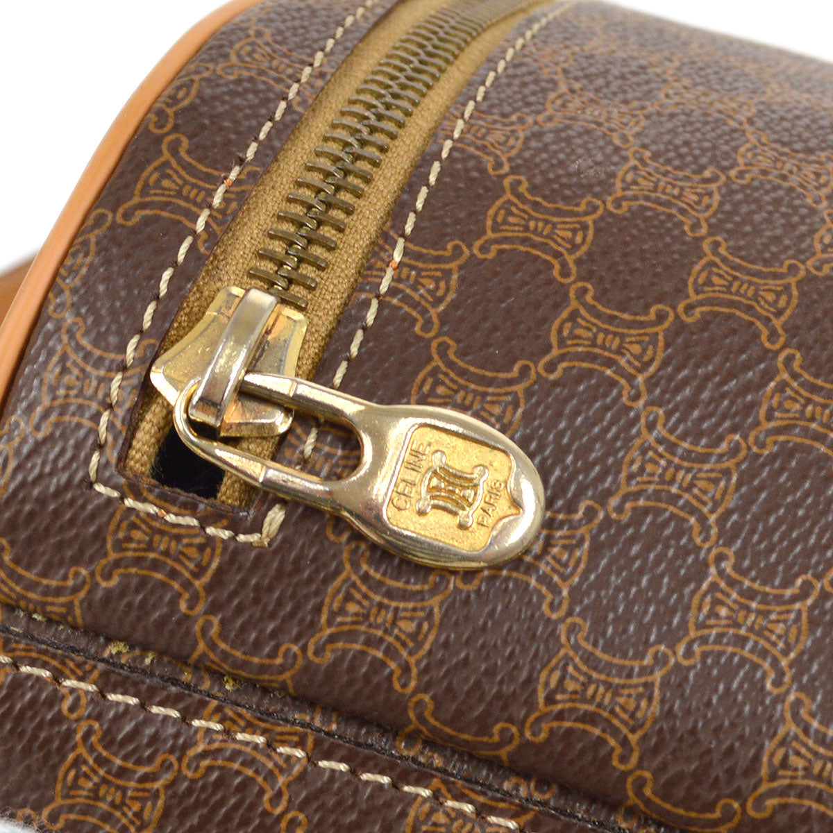 CELINE M11 Macadam Bum Bag Brown