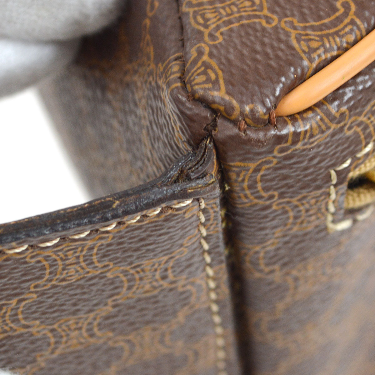 CELINE M11 Macadam Bum Bag Brown