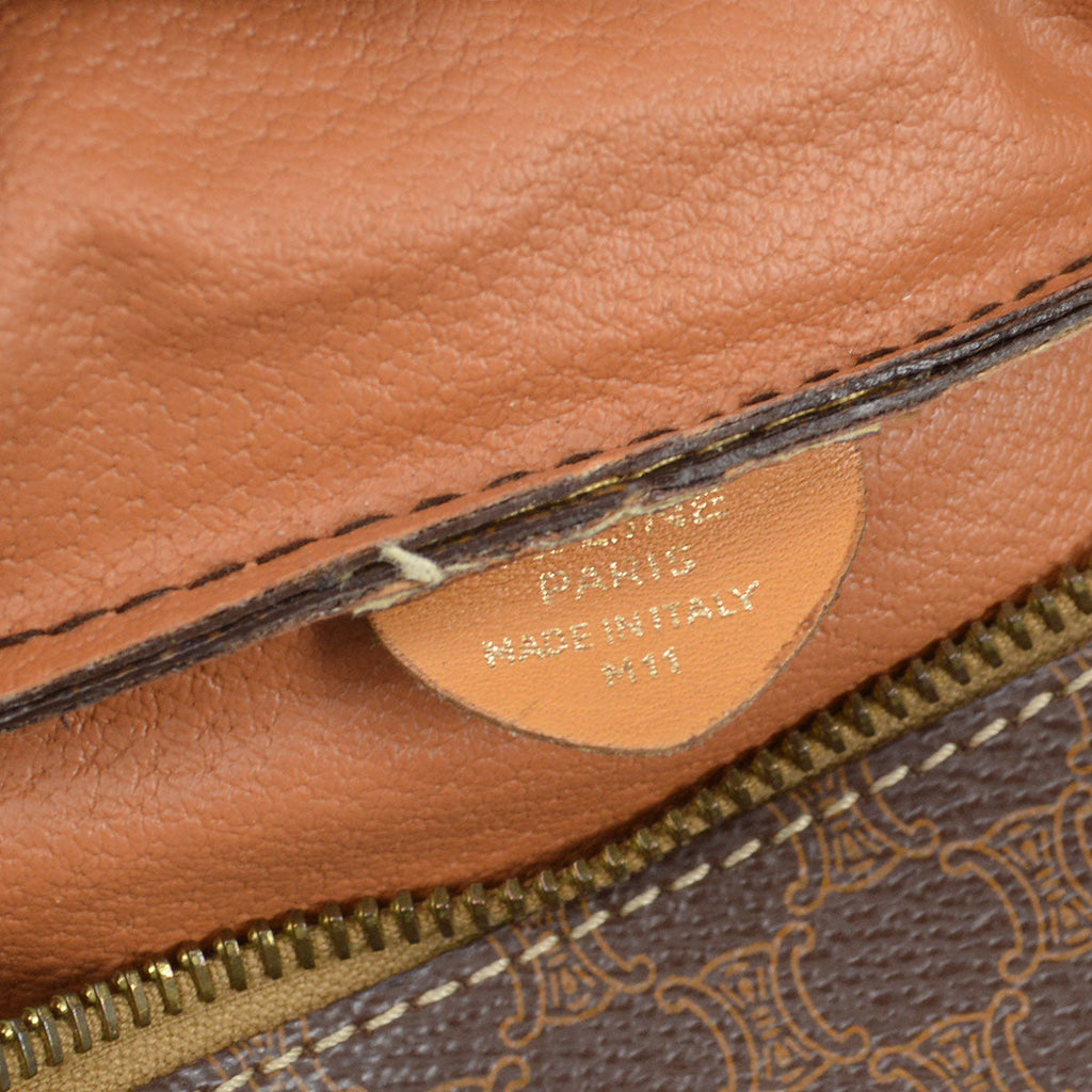 CELINE M11 Macadam Bum Bag Brown