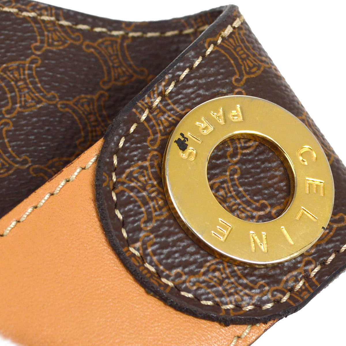 CELINE M11 Macadam Bum Bag Brown