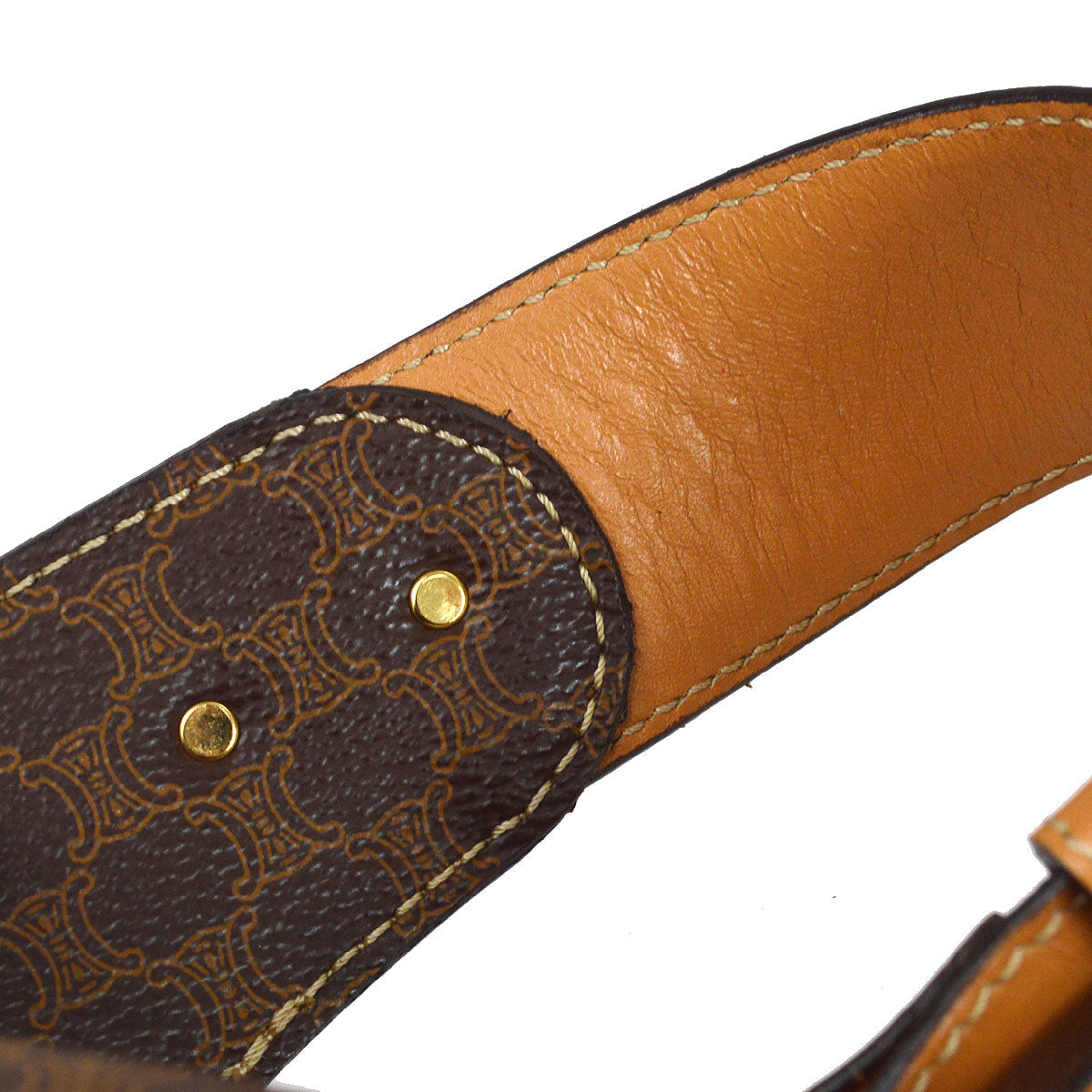 CELINE M11 Macadam Bum Bag Brown