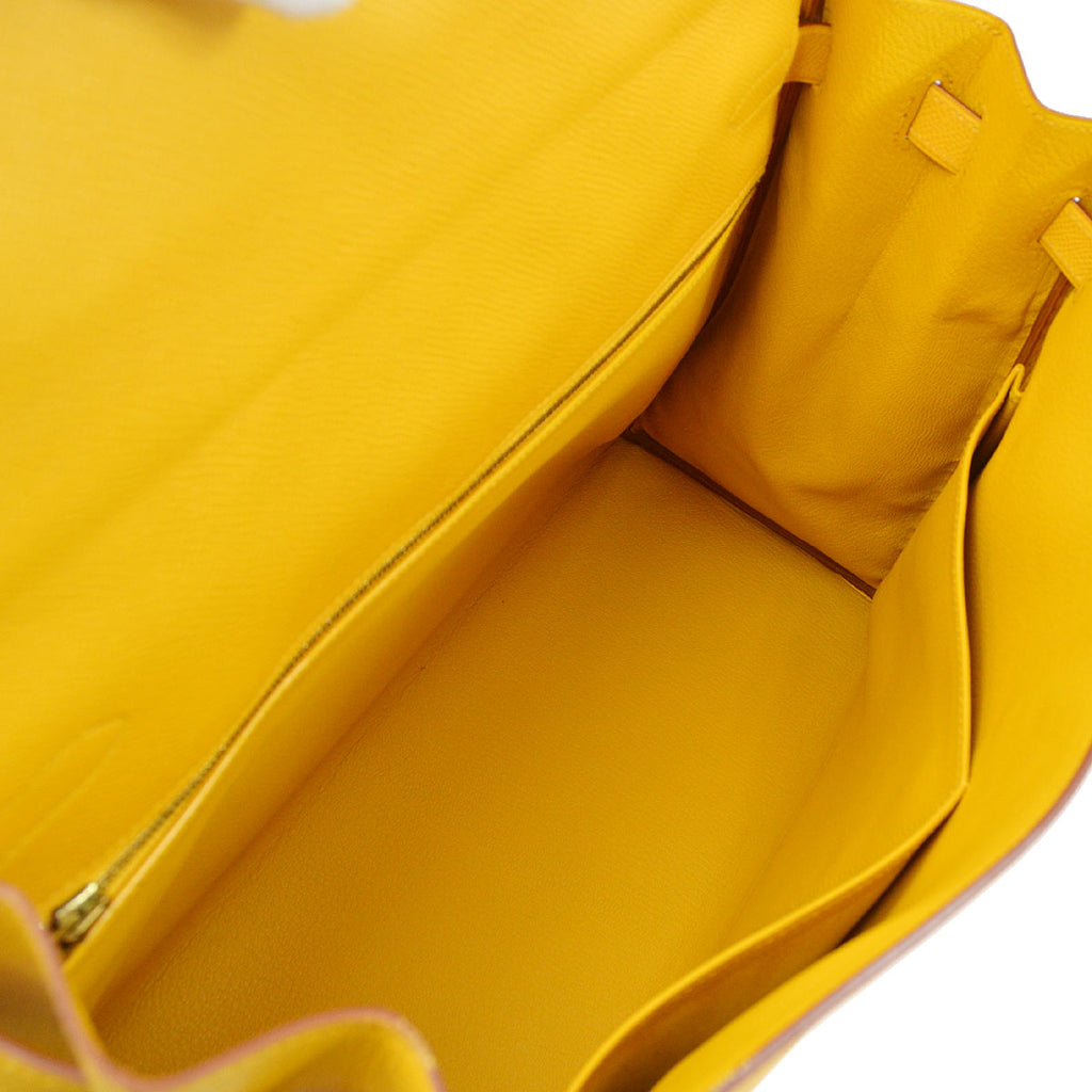 HERMES 1999 KELLY 35 retourne Jaune Courchevel