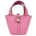 HERMES * 2010 Picotin Lock 12 Pink Veau Swift
