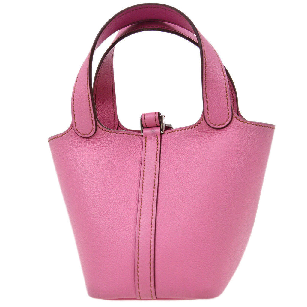 HERMES * 2010 Picotin Lock 12 Pink Veau Swift