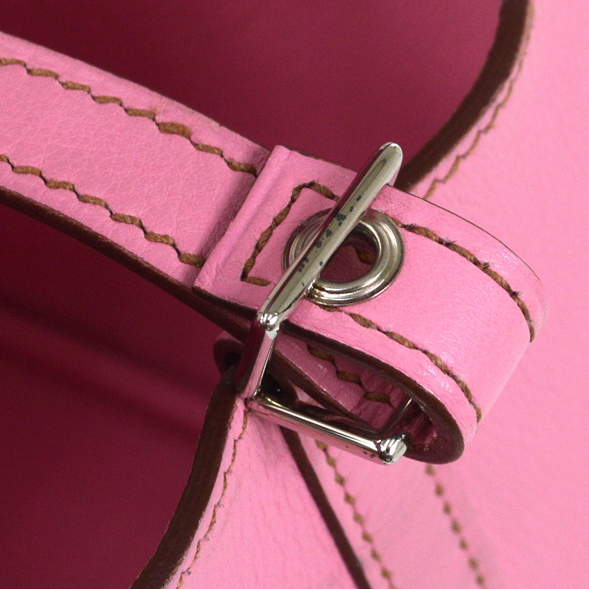 HERMES * 2010 Picotin Lock 12 Pink Veau Swift