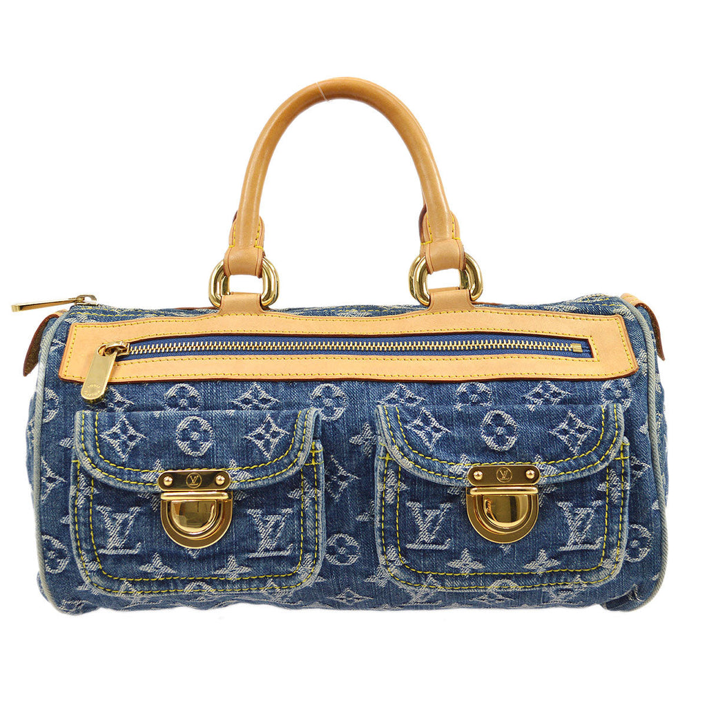 LOUIS VUITTON NEO SPEEDY HAND BAG MONOGRAM DENIM