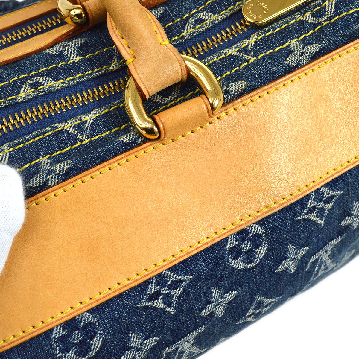 LOUIS VUITTON NEO SPEEDY HAND BAG MONOGRAM DENIM