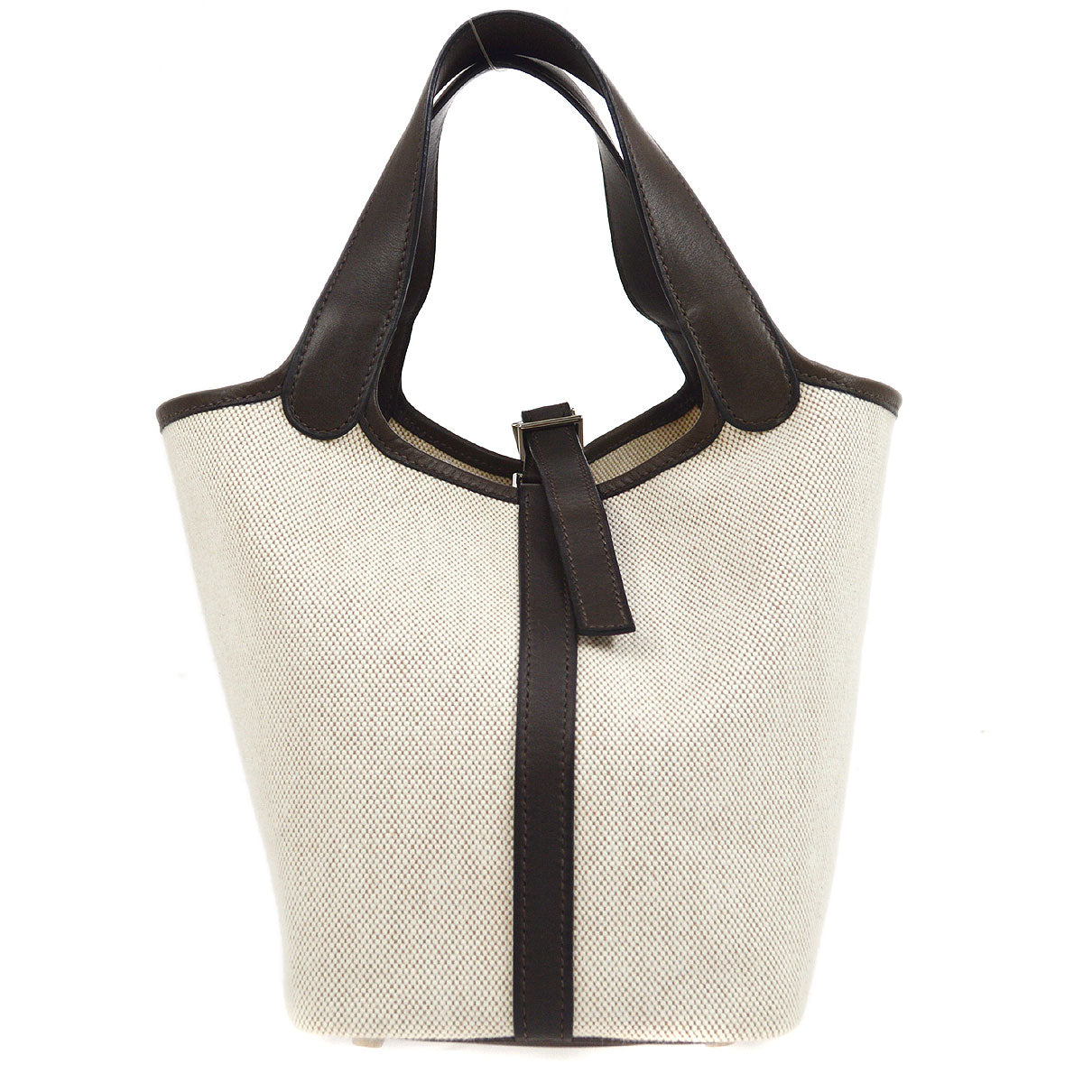 HERMES 2004 Picotin 18 Toile H Barenia Beige
