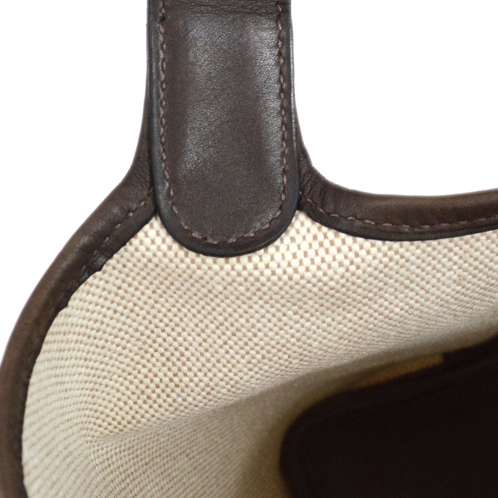 HERMES 2004 Picotin 18 Toile H Barenia Beige