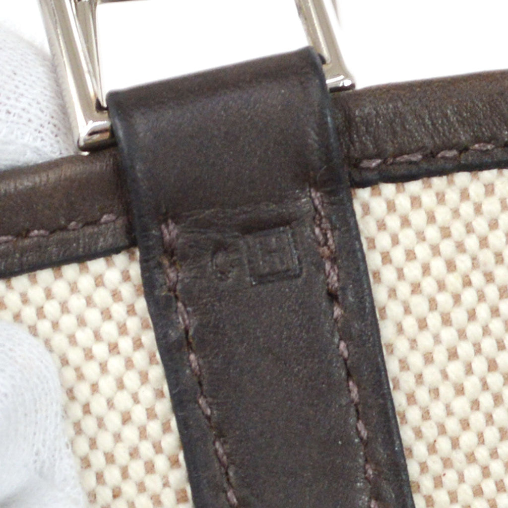 HERMES 2004 Picotin 18 Toile H Barenia Beige