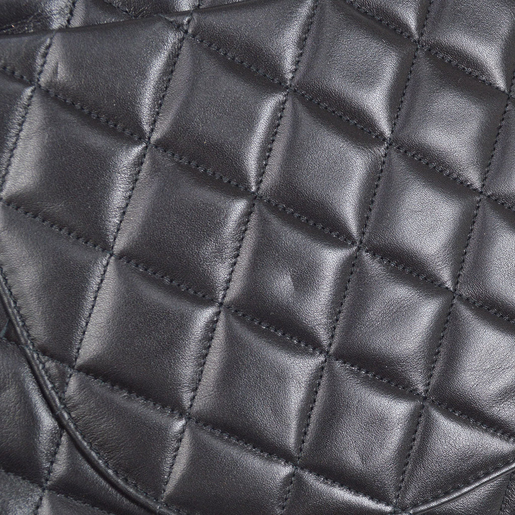CHANEL 1994-1996 Classic Flap Maxi Black Lambskin 75151