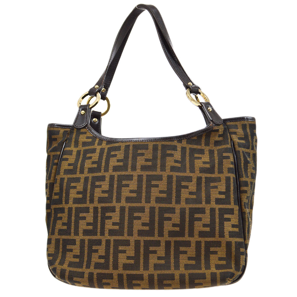 FENDI 2000s Zucca Tote Bag Brown