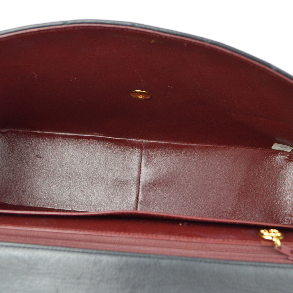 CHANEL 1994-1996 Black Lambskin Classic Flap Maxi 75100