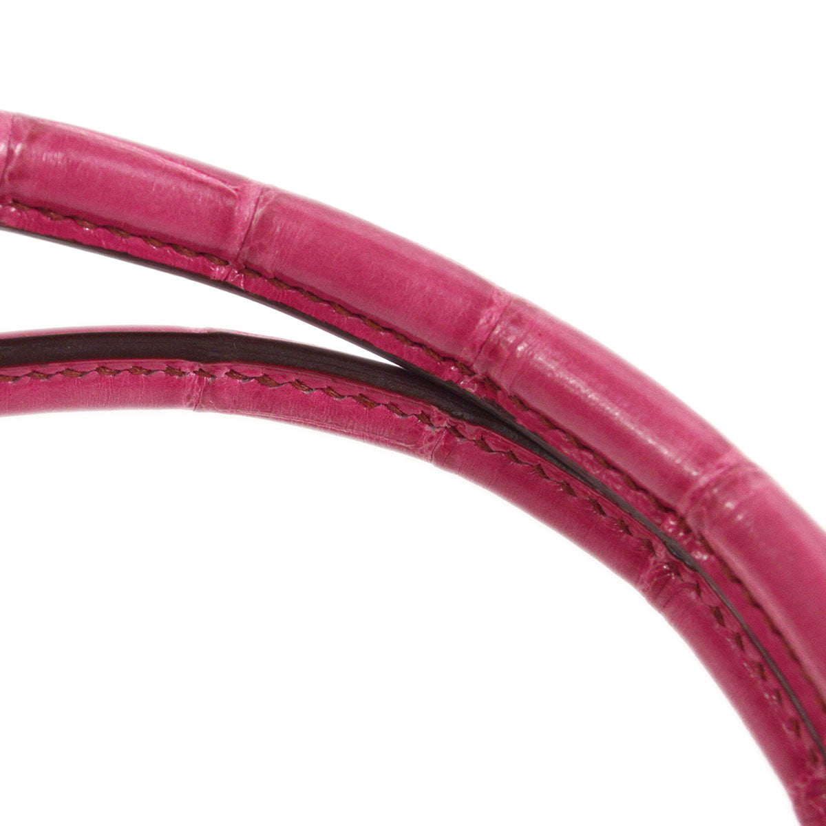 HERMES * 2006 PLUME ELAN 28 Alligator Fuchsia