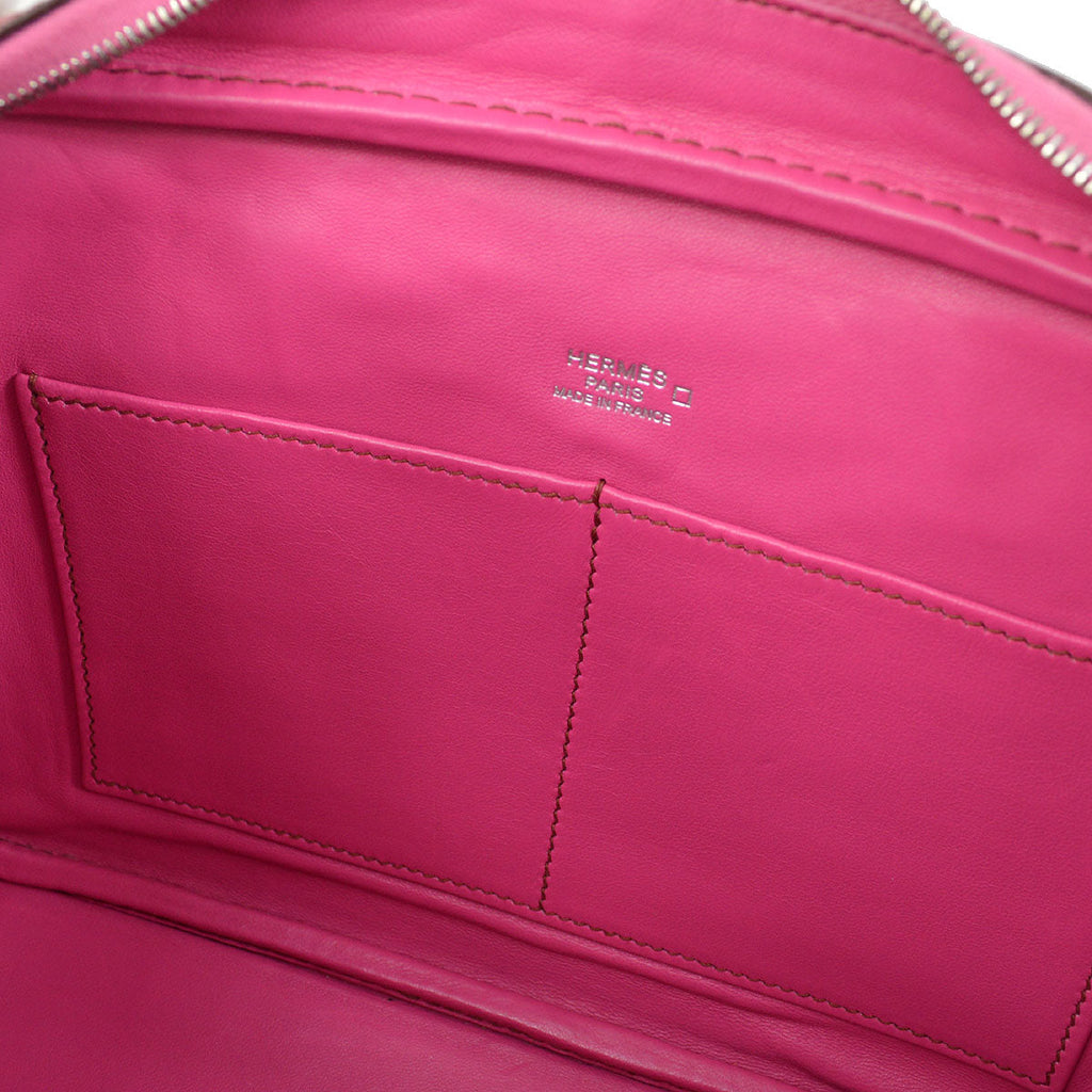 HERMES * 2006 PLUME ELAN 28 Alligator Fuchsia
