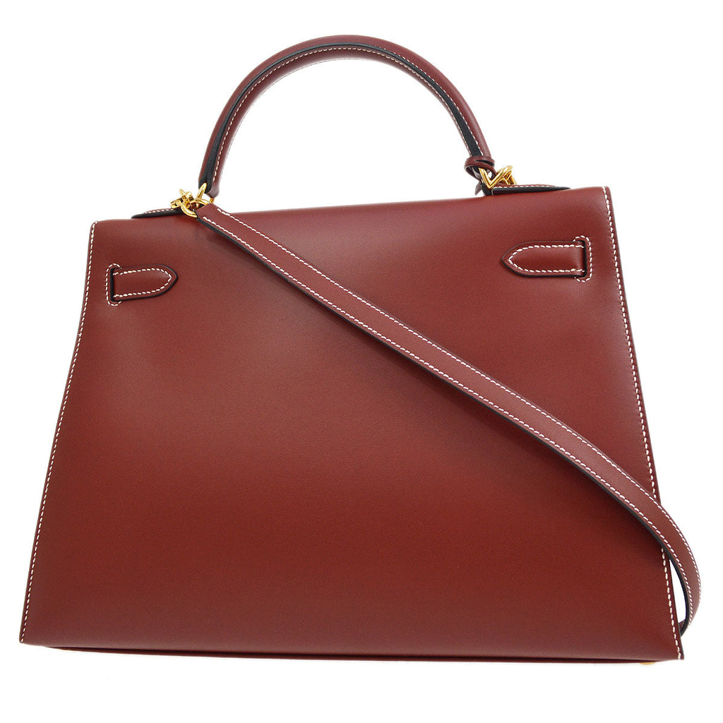 HERMES * 2001 KELLY 32 SELLIER Chamonix Rouge H