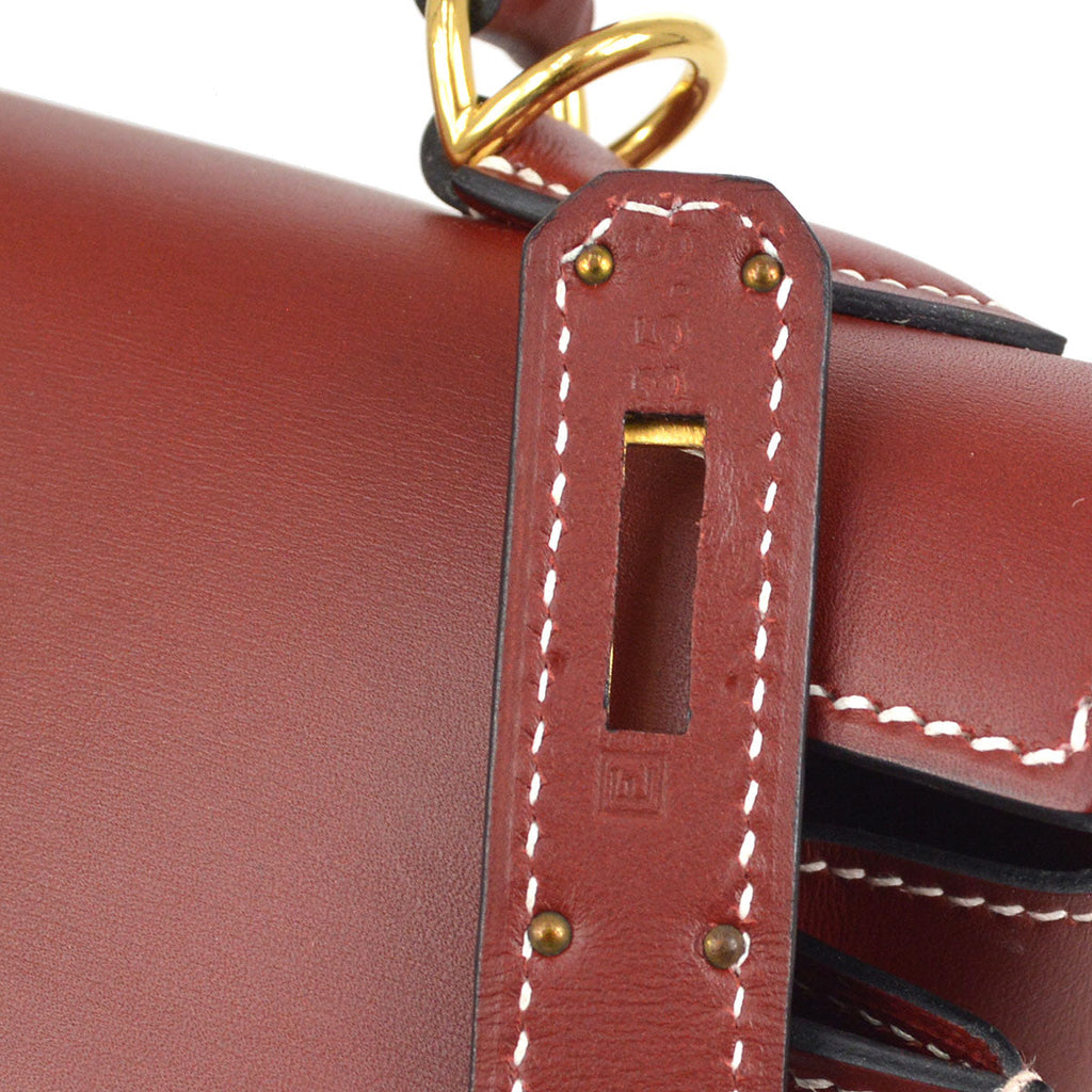 HERMES * 2001 KELLY 32 SELLIER Chamonix Rouge H