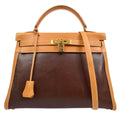 HERMES * 1999 KELLY 32 RETOURNE Natural Vache Amazonia